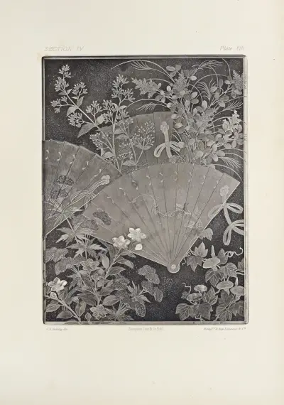 Japanska ornamentala konstformer Pl.057 av George Ashdown Audsley