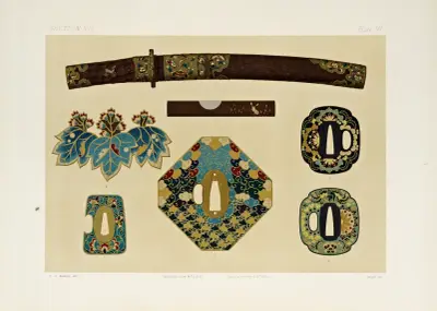 The ornamental arts of Japan Pl.089 av George Ashdown Audsley