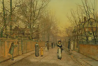 En hälsning av John Atkinson Grimshaw