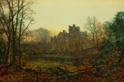 En oktoberglöd av John Atkinson Grimshaw