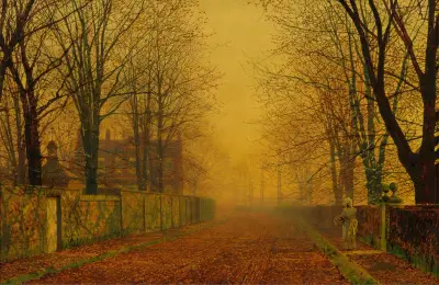Evening Glow av John Atkinson Grimshaw