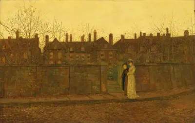 I det gyllene skymningsljuset av John Atkinson Grimshaw