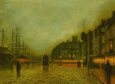 Liverpool Docks av John Atkinson Grimshaw