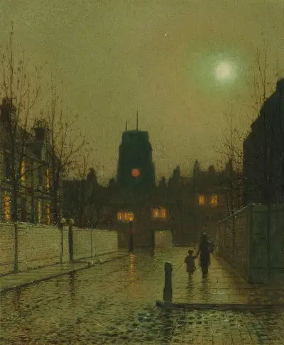Old Chelsea av John Atkinson Grimshaw