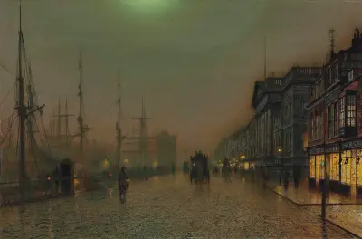 Reekie, Glasgow – nr 2 av John Atkinson Grimshaw