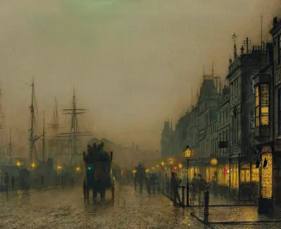 Reekie, Glasgow – nr 1 av John Atkinson Grimshaw