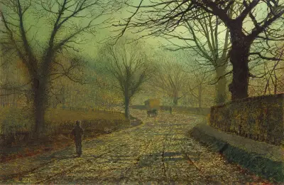 Stapleton Park, nära Pontefract av John Atkinson Grimshaw