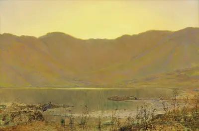Sun-dip, the home of the heron av John Atkinson Grimshaw