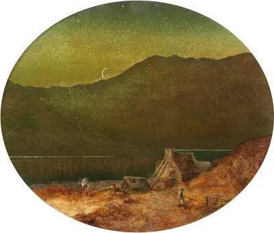 The Crescent av John Atkinson Grimshaw