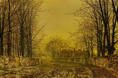 Drottningens väg av John Atkinson Grimshaw