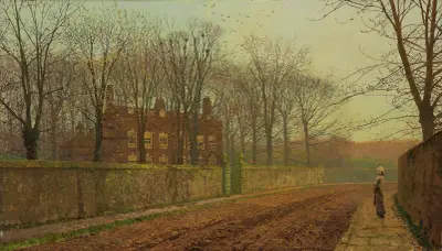Kråkboet av John Atkinson Grimshaw