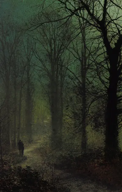 Genom skogen av John Atkinson Grimshaw