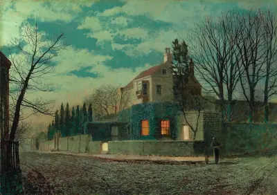 Yew Court, Scalby av John Atkinson Grimshaw