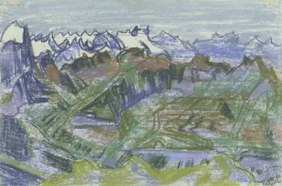 Mountainscape 2 av August Babberger