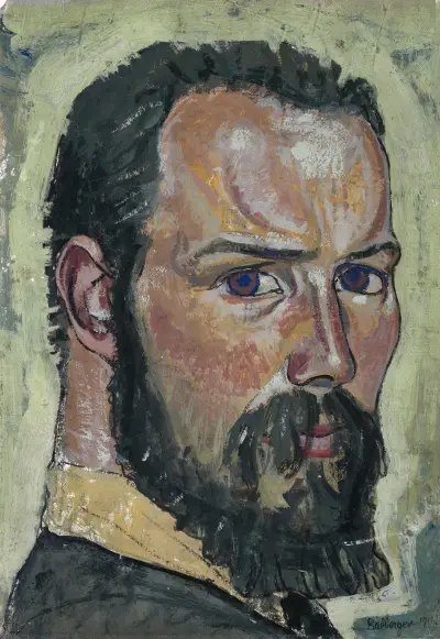 Självporträtt av August Babberger