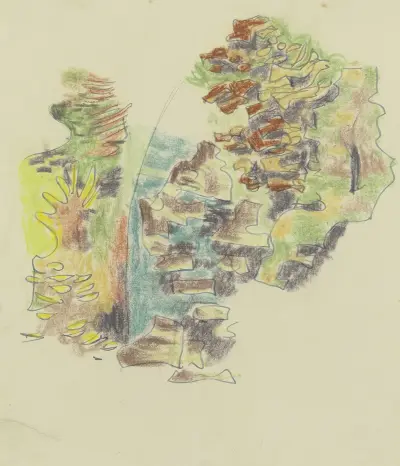 Study of plants 4 av August Babberger