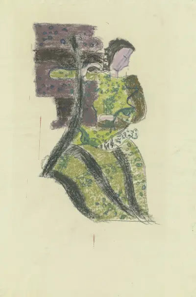 Weibliche Figur nach rechts av August Babberger
