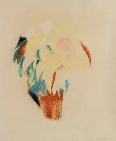Blumentopf (groß) av August Macke