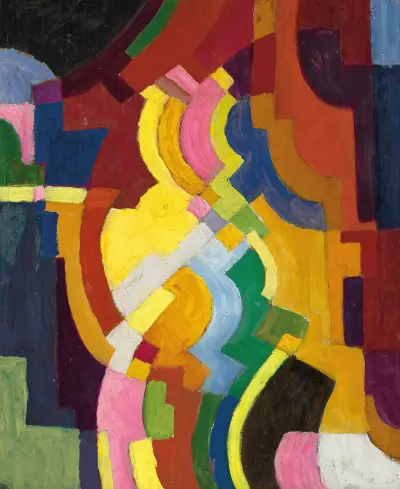 Farbige Formen III av August Macke