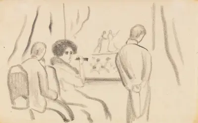 In der Loge av August Macke
