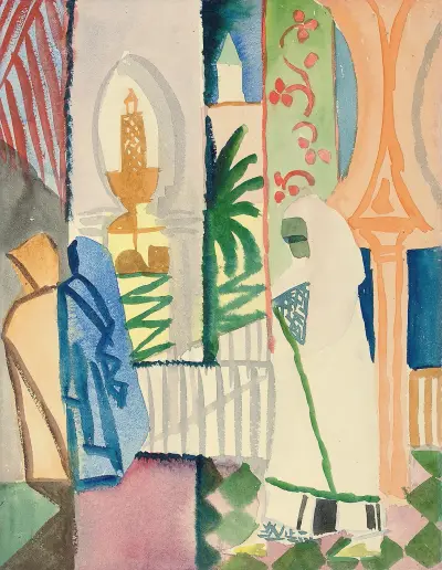 In der Tempelhalle av August Macke