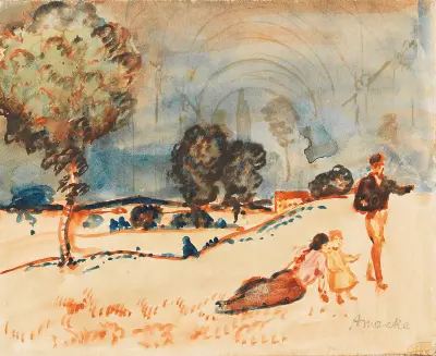 Landpartie av August Macke