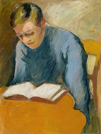 Porträt Helmuth Macke av August Macke
