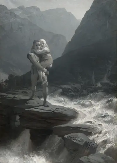 Frithiof och Ingeborg av August Malmström