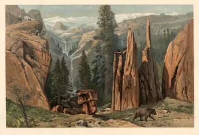 Severoamerická horská krajina, August Specht
