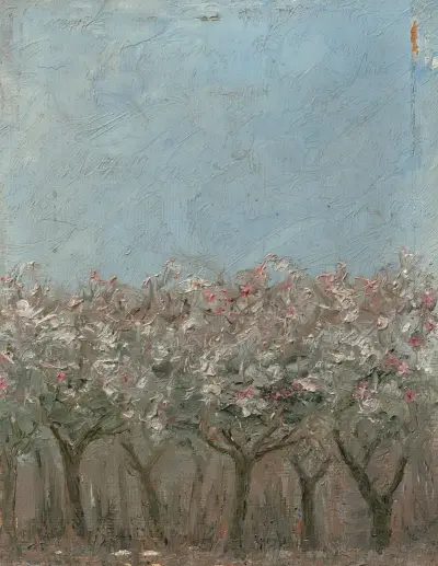 Kvetoucí jabloně, August Strindberg