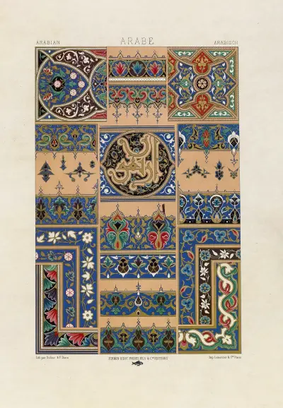 Arabe 3, Auguste Racinet