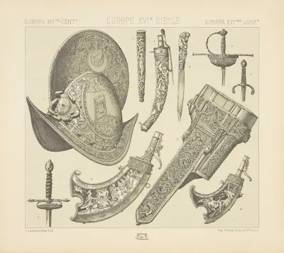 Armes diverses av Auguste Racinet