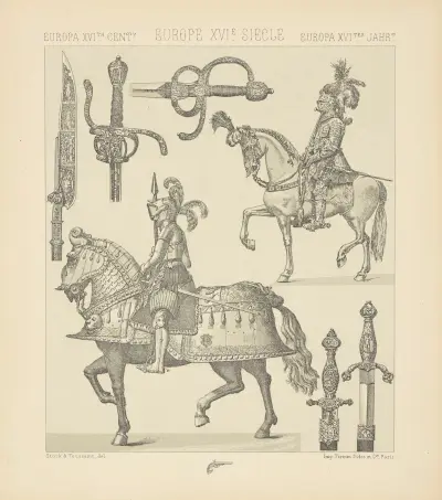 Armes offensives et defensives av Auguste Racinet