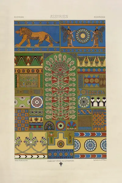 Assyrien av Auguste Racinet