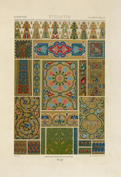 Byzantin 4 av Auguste Racinet