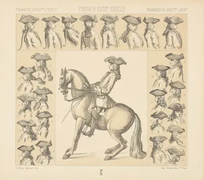 Hüte und Perücken – der Handgalopp von Auguste Racinet