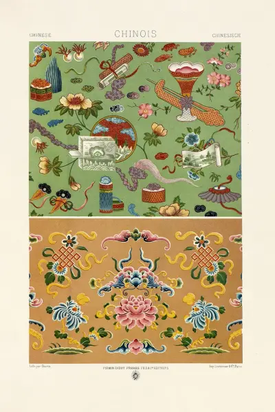Chinois 2 von Auguste Racinet