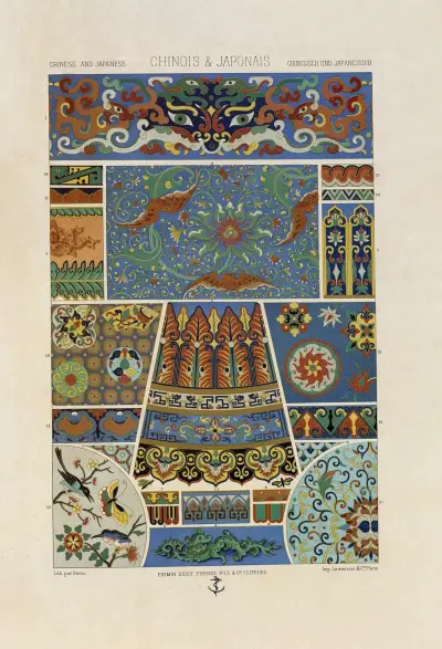 Chinois et Japonais, Auguste Racinet