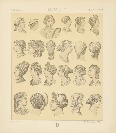 Coiffures, Auguste Racinet