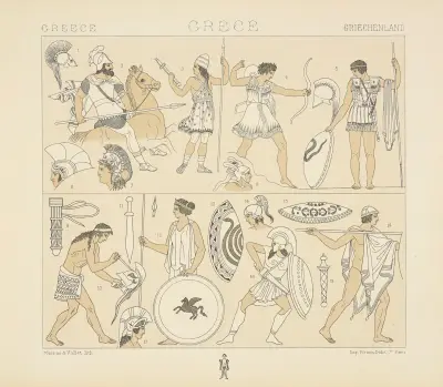 Costumes et usages militaires av Auguste Racinet