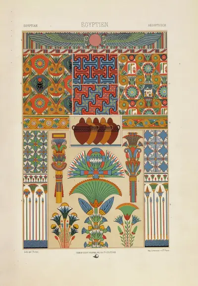Égyptien, Auguste Racinet