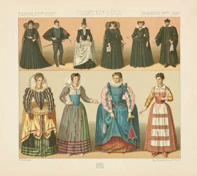 France XVIe siecle von Auguste Racinet