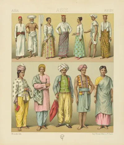 Södra Hindustan – Ceylonön, Maldivernas arkipelag av Auguste Racinet