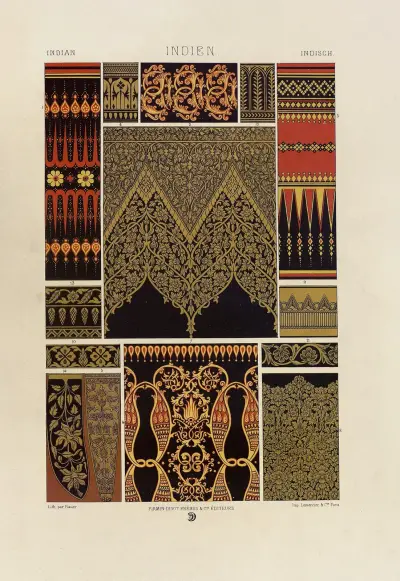 Indien 2 von Auguste Racinet