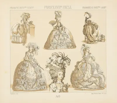 La grande robe ou robe parée von Auguste Racinet