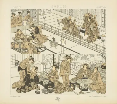 Den japanska familjen av Auguste Racinet