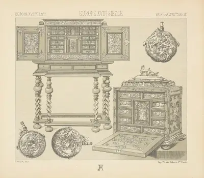 Meubles – objects usuels, Auguste Racinet