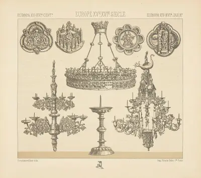 Mobilier religieux., Auguste Racinet