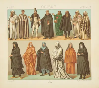 Mönche und christliche Ordensleute alter Institutionen von Auguste Racinet