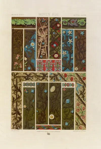 Moyen Age 14 av Auguste Racinet